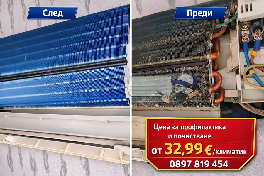 Профилактика на климатици цена във Варна – Основно почистване на климатик от 32,99 евро | Клима Чистач